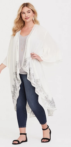 EUC Torrid Longline Kimono